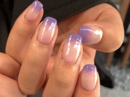 つやつやグラデーションネイル