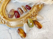 ボネール(nail ＆ eyelash Bounail)/べっこう　リングネイル　ミラー