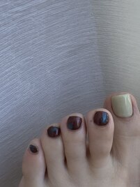 秋フットネイル