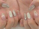【山崎】ベージュネイル