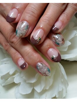 コーラル(CORAL)/たらしこみフラワーアート11800