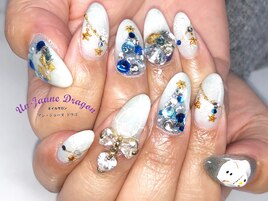 【自爪ネイル】冬ネイル