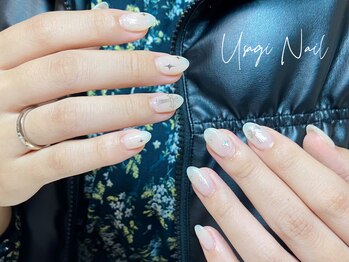 ウサギネイル 新大久保店(usagi nail)/マグネットフレンチ秋可愛い