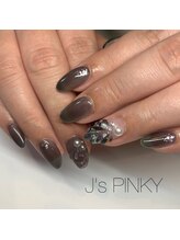 ネイルスペース ジェイズ ピンキー(NAIL SPACE J's PINKY)/ブラックマーメイドネイル