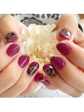 ヘアー ユニバース(HAIR UИIVERS)/レッドパープルブラックフラワー