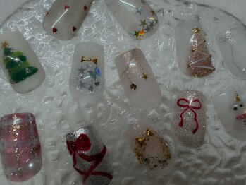 クリスマスネイル　パラジェル