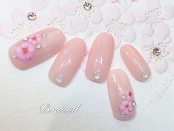 ボネール(nail ＆ eyelash Bounail)/さくら フラワー 花 パステル 桜