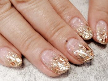 ホログラムグラデーションネイル