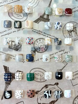 ネイルズカフェアン 姫路駅前店(nails cafe an)/◯foot* 親指選べるａｒｔ¥6050