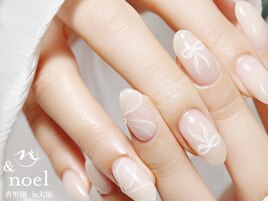 フレンチガーリーリボンネイル