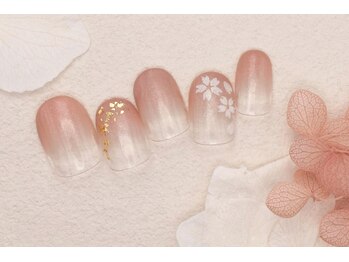 プリッシュ 上野店(prish)/5000円　グラデ　桜　金箔