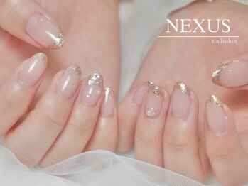 ネクサス(NEXUS)/ラメフレンチのキラキラネイル