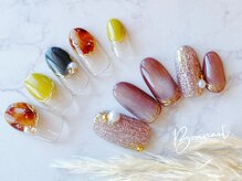 ボネール(nail ＆ eyelash Bounail)/べっこう　マグネット　フレンチ