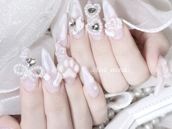リンドネイル バイ モカ アンド ララ(Lind nail by moca and LaLa)/【mizuki】ゴテゴテネイル