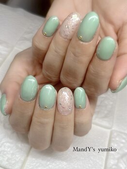 ワンカラー/シンプル/グリーン