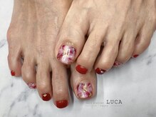 ネイルアトリエルカ(nail atelier LUCA)/M-3　大人可愛い大理石ネイル