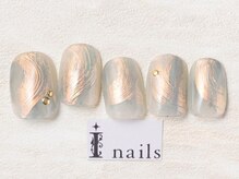 アイネイルズ 池袋店(I-nails)/オレンジベージュニュアンス