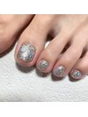 -FOOT-ギラギラフットネイル