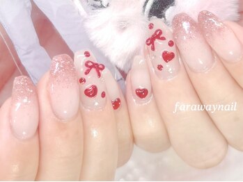ファラウェイネイル(Faraway nail)の写真/【深爪卒業される方続出！】爪を気にしたり触る癖のある方も◎ネイリストと一緒に自爪を育てましょう♪