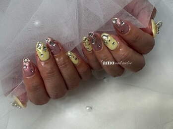 'amo nail atelier【フィルイン/パラジェル/定額コース】/オーロラカラー