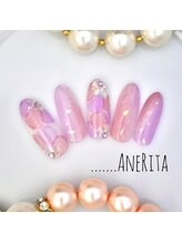 ネイルサロン アンリタ(nail salon AneRita)/ピュア☆パープルフラワー