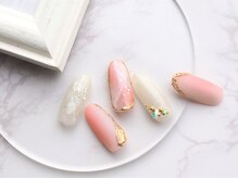ネイル スパ ココプラス(Nail spa Cocoplus)/ニュアンス天然石風初夏ネイル
