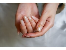 ワンポイント押し花