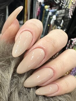 ミミネイル(MIMI NAIL)の写真/【フィルイン・パラジェル取扱】新規/ちゅるんワンカラー¥4500~★質感にこだわる方に◎高技術サロン*