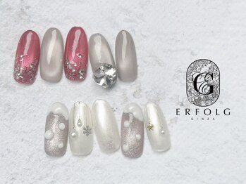エアフォルク 銀座(ERFOLG)/冬の煌めきネイル