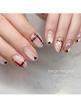 エンズネイル(O’s nail)/チェックネイル