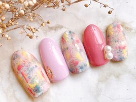 カラーネップネイル♪