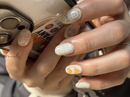 春夏推し活手書き落書きネイル