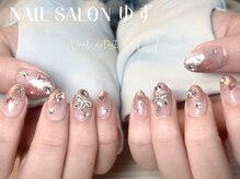 ゆず/可愛ネイル/リボンネイル