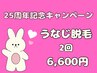 【25周年記念キャンペーン！】うなじ脱毛 2回6600円！