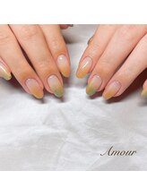 アムール(Amour)/塗りかけ風ネイル♪