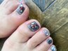 FOOT【絵画ネイル２本コース】親ゆびで魅せる小さな物語を足元に ￥11000