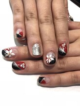 アース ネイルアイラッシュ 前橋店(EARTH Nail&Eyelash)/和風ネイル☆￥12000