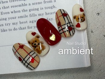 ネイルスタジオ アンビエント 表町店(Nail Studio ambient)/クマさんネイル
