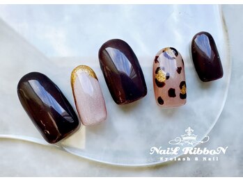 アイラッシュ アンド ネイル リボン 池袋店(RibboN)/[2273]シンプル◎レオパード