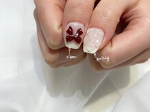 ネイルズ ララ(nails Lala)/#キルティング×リボン