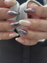 大人綺麗ニュアンスネイル