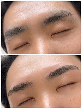 ナチュラルコットン(Natural - cotton)の写真/メンズ限定★プロの眉スタイリングでボサボサ眉を卒業！垢抜け＆清潔感を手に入れて秋の印象アップ◎