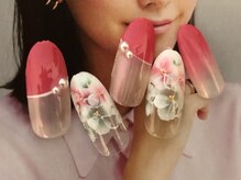 ビューティーサロン ハル(beauty salon haru)/【レイヤードフラワーネイル】