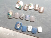 ネイルサロン マリキータ(MARIQUITA)/フットニュアンス秋ネイル