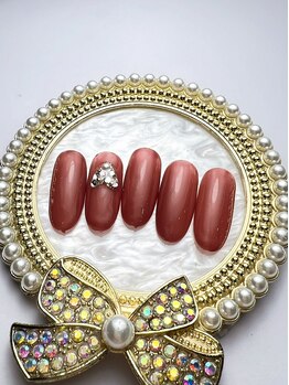 ブリリアント/ワンポイントネイル#成人式