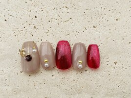 クリスマスネイル6,600円