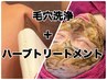 毛穴のお掃除＋美白ハーブトリートメントフェイシャル¥14,000