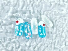 ルル ソレイユ(LouLou Soleil)/クリームソーダ　nail