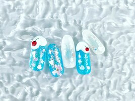 クリームソーダ　nail