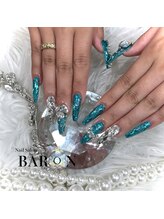 バロン 町田店(BARON)/ターコイズビジューネイル